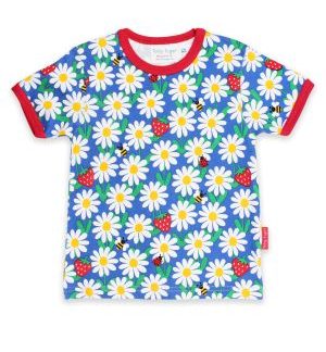 baby clothing rental daisy print organic T-shirt