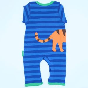 0-3 months organic tiger applique baby clothes rental sleepsuit