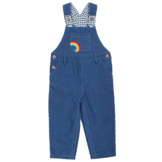 navy blue cord dungarees to rent in organic cotton