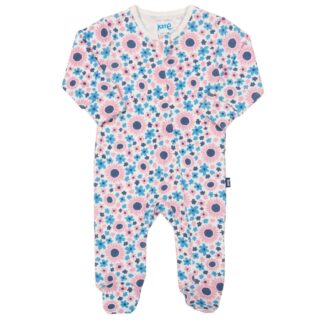 floral baby sleepsuit rental in pink and blue
