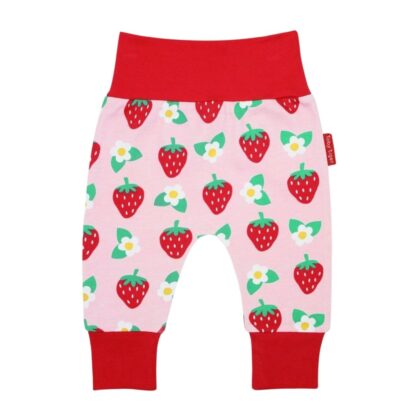 baby girl harem pants strawberry print