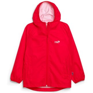 recycled unlined red baby rain jacket