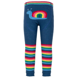 organic rainbow knit leggings
