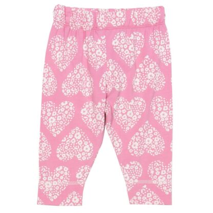 pink hearts baby leggings