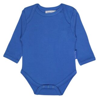 organic blue baby bodysuit