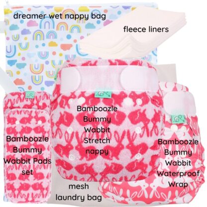 bummy wabbit reusable nappy kit