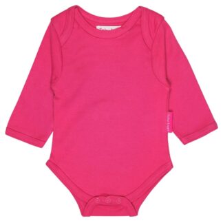 organic pink baby bodysuit