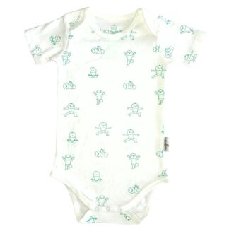 yoga print baby bodysuit