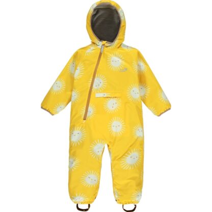 yellow sun recycled baby suit