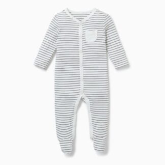mori baby popper fronted sleepsuit