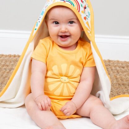 smiley sun baby bodysuit