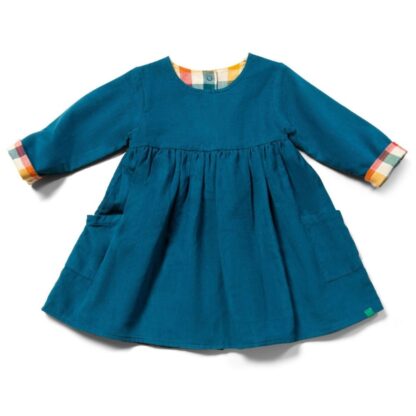 blue reversible baby dress