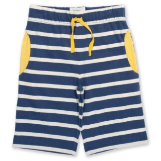 navy striped baby shorts
