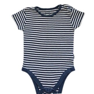 short sleeve navy stripe bodysuit