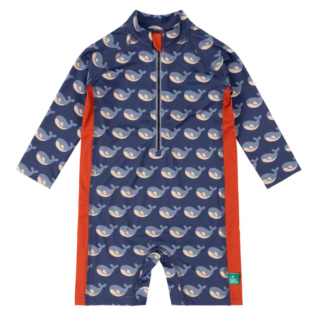 singing whales baby sunsuit