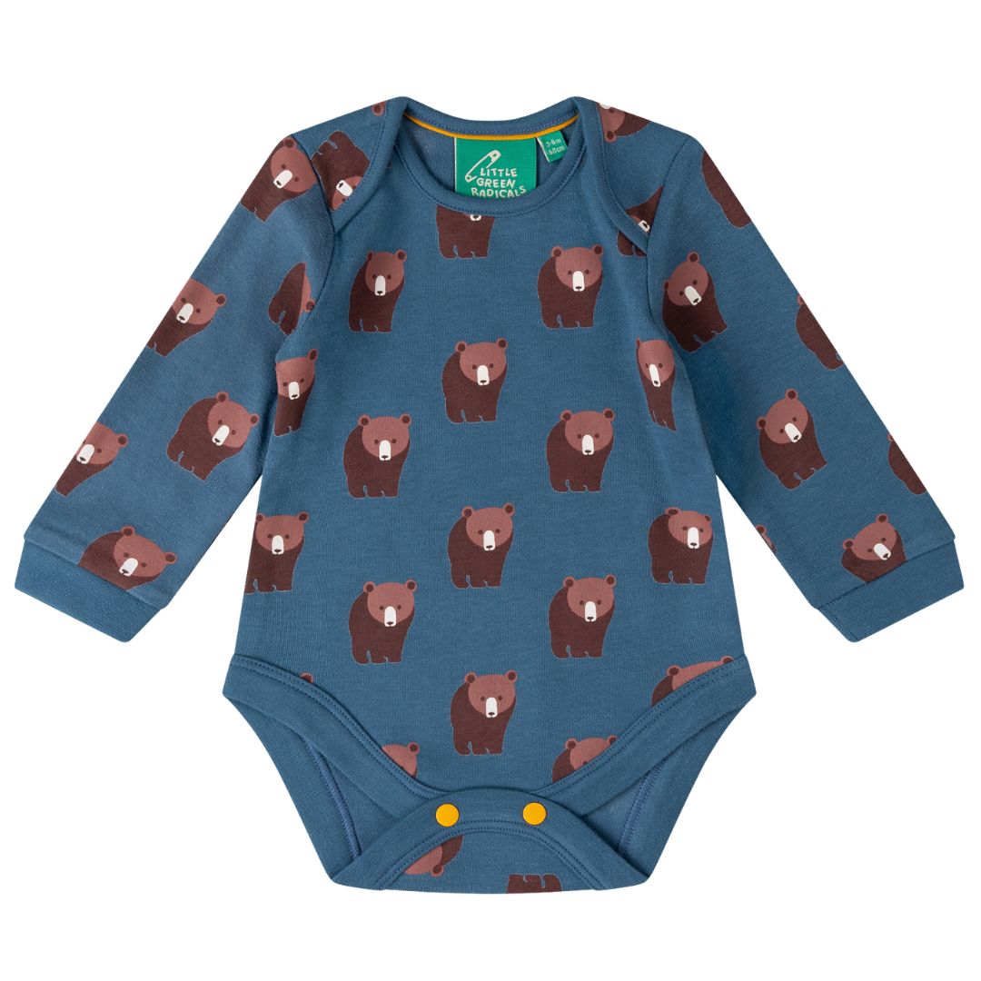 Bears LS bodysuits 2 pack - Little Green Radicals - Image 2