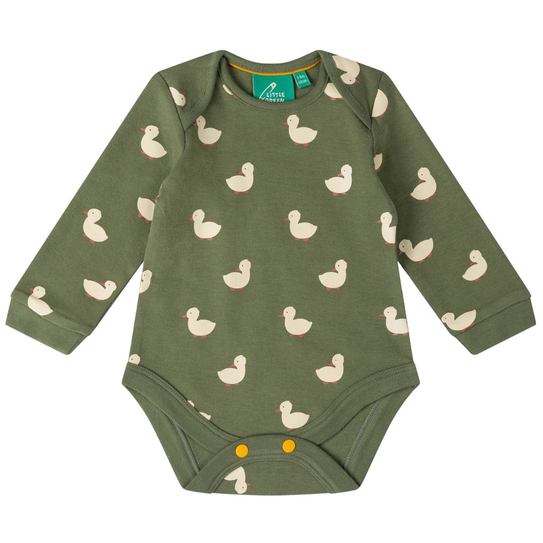 Ducks LS bodysuits 2 pack - Little Green Radicals - Image 2