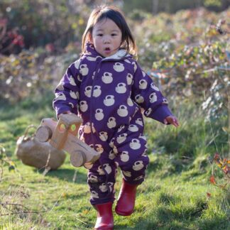 little green radicals swans pramsuit